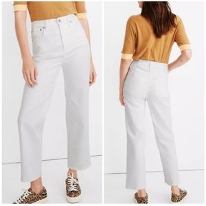 Madewell slim wide-leg crop jeans